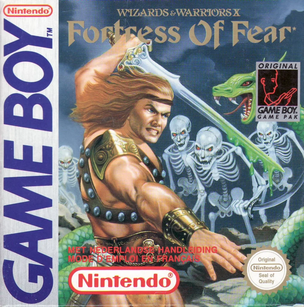 Jaquette de Wizards Warriors Chapter X The Fortress of Fear sur Game Boy