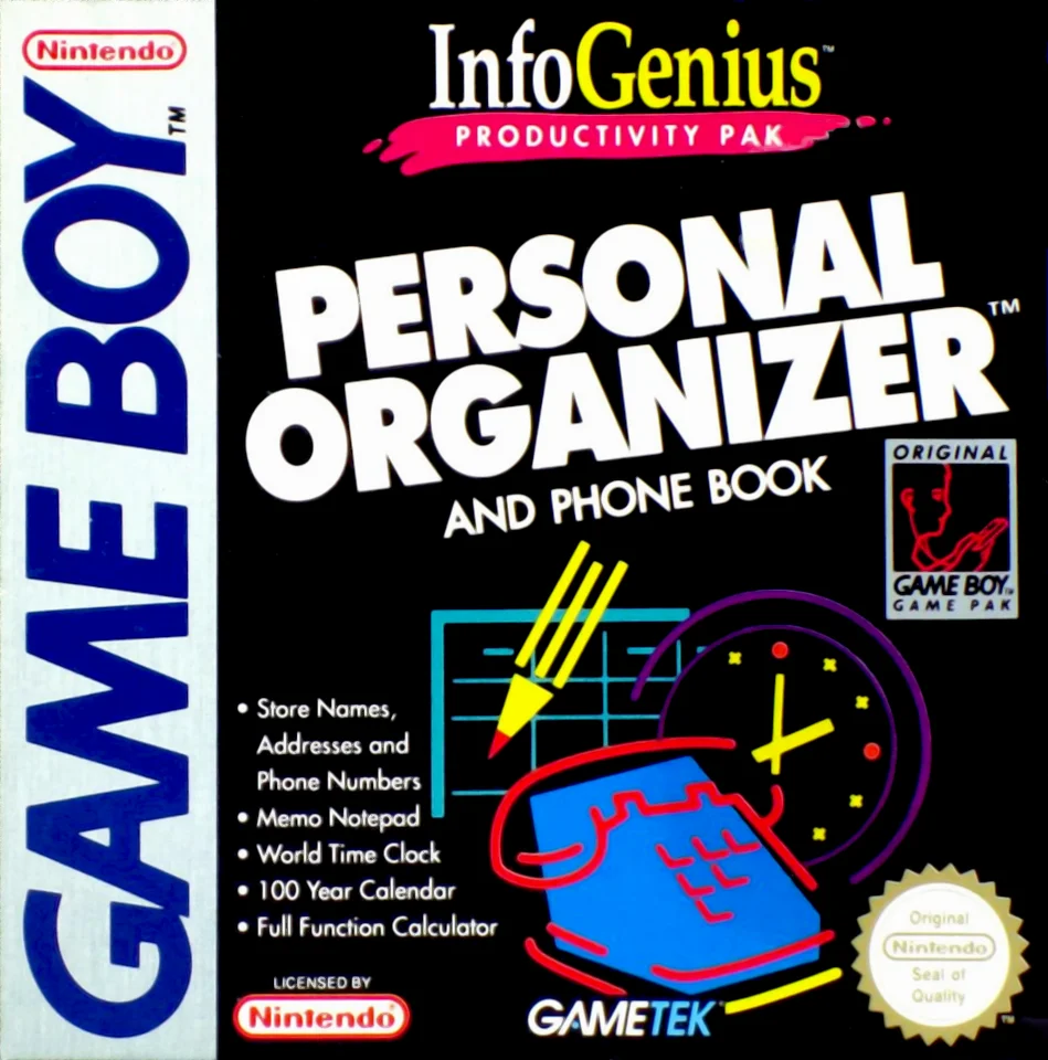 Jaquette de ZZZnotgameInfoGenius Systems Personal Organizer with Phone sur Game Boy