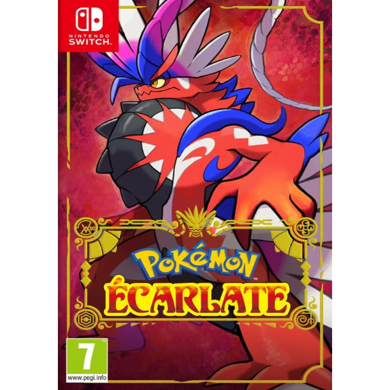 Jaquette de Pokemon Ecarlate sur Switch